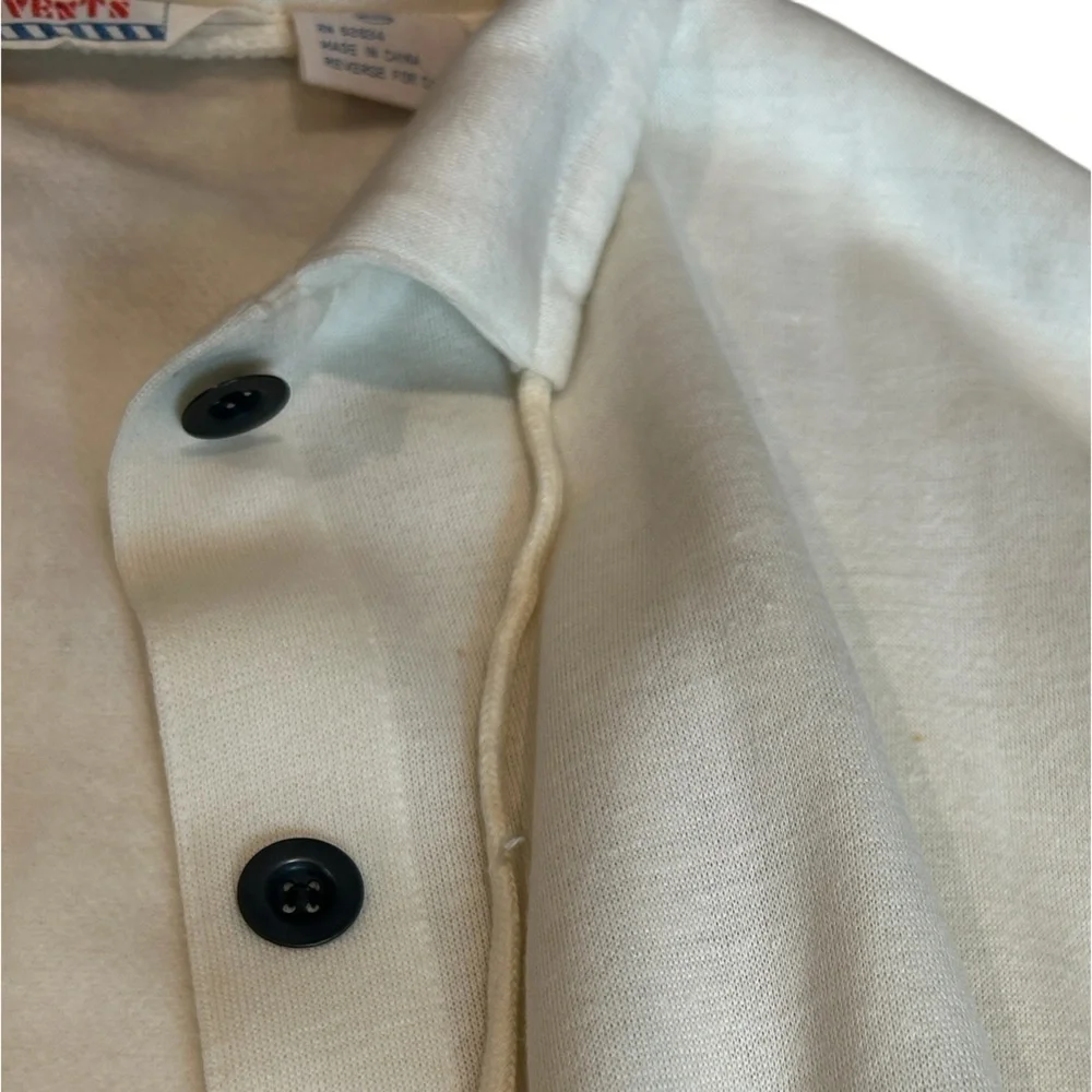 SOLD Special Events Vintage Brand and Style DIY Off White Cardigan Sweater L - Picture 11 of 15